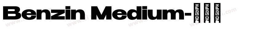 Benzin Medium字体转换
